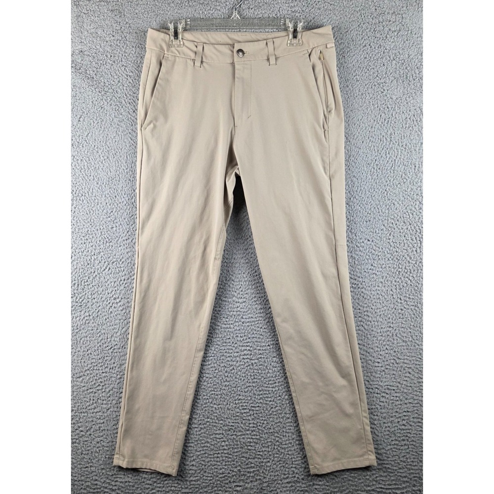 Lululemon ABC Pants Mens 32 (32x30) Beige Slim Fit Stretch Warpstreme LM5AF2S